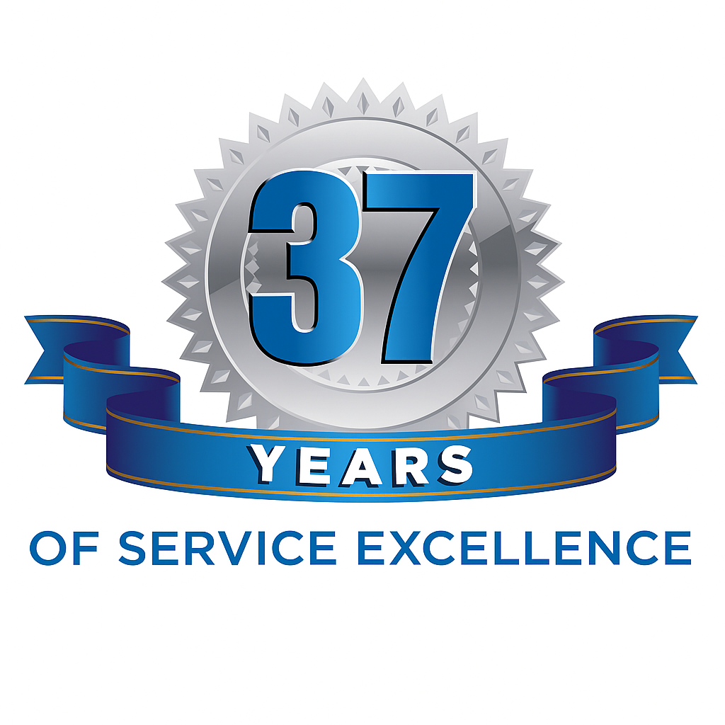 37 Years of Service Excellence